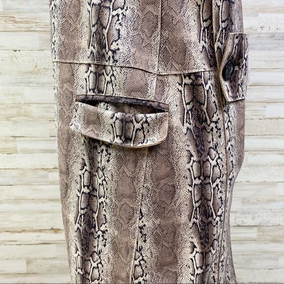 BlankNYC Snake Charmer Faux Suede Jacket Coat Womens Size XS Brown Tan - Picture 9 of 16